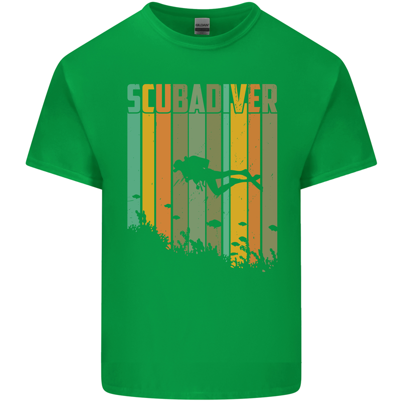 Scuba Diver Diving Dive Kids T-Shirt Childrens Irish Green