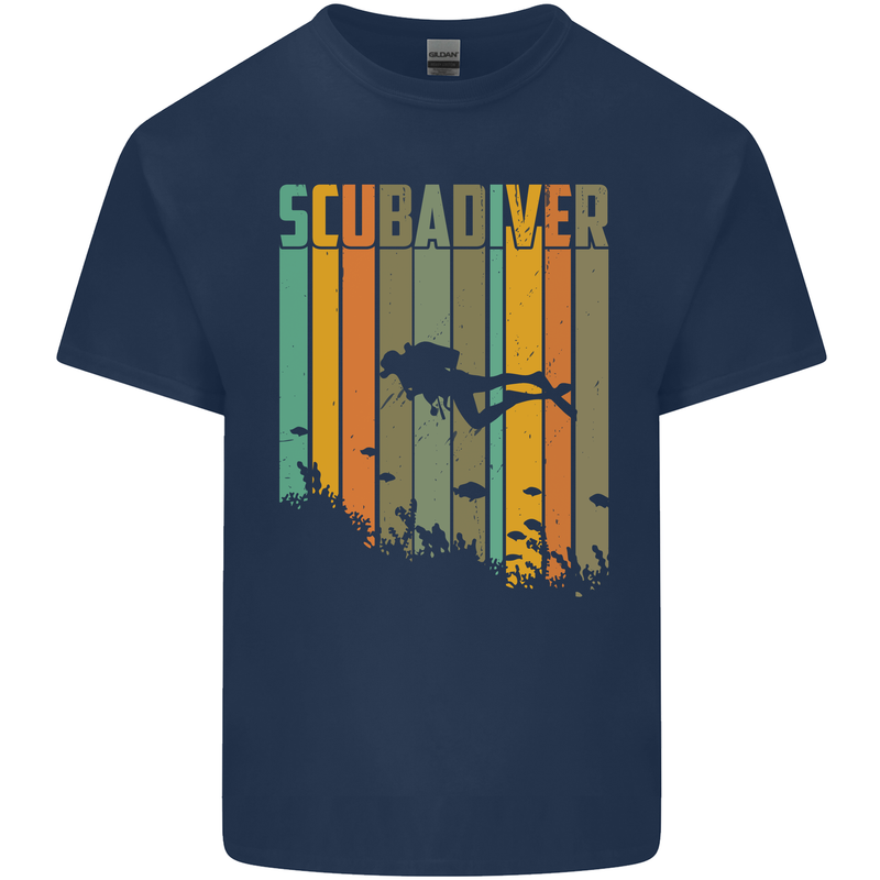 Scuba Diver Diving Dive Kids T-Shirt Childrens Navy Blue