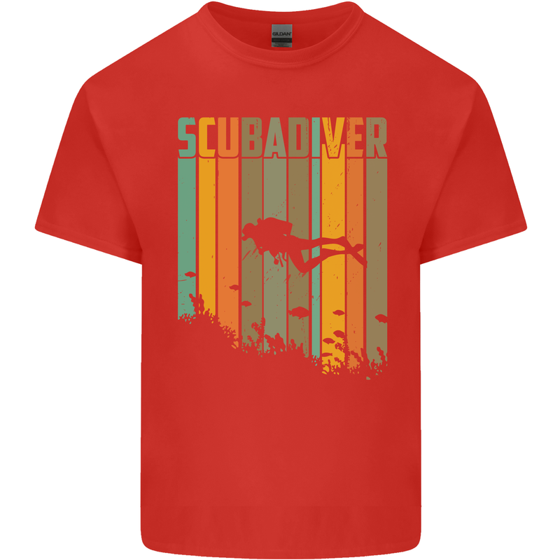 Scuba Diver Diving Dive Kids T-Shirt Childrens Red