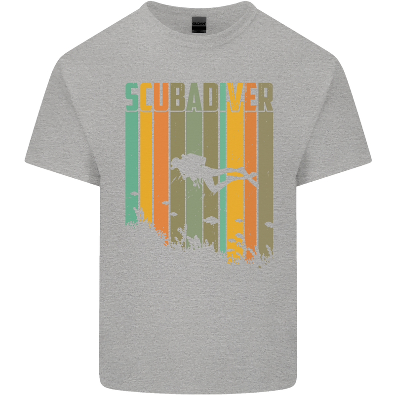 Scuba Diver Diving Dive Kids T-Shirt Childrens Sports Grey