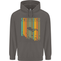Scuba Diver Diving Dive Mens 80% Cotton Hoodie Charcoal