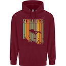 Scuba Diver Diving Dive Mens 80% Cotton Hoodie Maroon