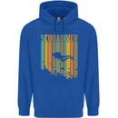 Scuba Diver Diving Dive Mens 80% Cotton Hoodie Royal Blue