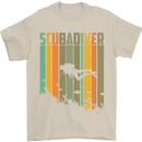 Scuba Diver Diving Dive Mens T-Shirt Cotton Gildan Sand