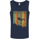 Scuba Diver Diving Dive Mens Vest Tank Top Navy Blue