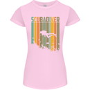 Scuba Diver Diving Dive Womens Petite Cut T-Shirt Light Pink