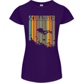 Scuba Diver Diving Dive Womens Petite Cut T-Shirt Purple