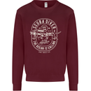 Scuba Diver the Ocean Is Calling Diving Kids Sweatshirt Jumper Maroon