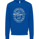 Scuba Diver the Ocean Is Calling Diving Kids Sweatshirt Jumper Royal Blue