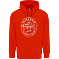 Scuba Diver the Ocean Is Calling Diving Mens 80% Cotton Hoodie Bright Red
