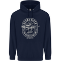 Scuba Diver the Ocean Is Calling Diving Mens 80% Cotton Hoodie Navy Blue