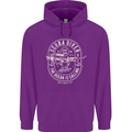 Scuba Diver the Ocean Is Calling Diving Mens 80% Cotton Hoodie Purple