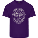 Scuba Diver the Ocean Is Calling Diving Mens Cotton T-Shirt Tee Top Purple