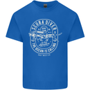 Scuba Diver the Ocean Is Calling Diving Mens Cotton T-Shirt Tee Top Royal Blue