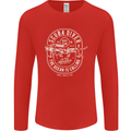 Scuba Diver the Ocean Is Calling Diving Mens Long Sleeve T-Shirt Red