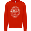 Scuba Diver the Ocean Is Calling Diving Mens Sweatshirt Jumper Bright Red
