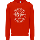 Scuba Diver the Ocean Is Calling Diving Mens Sweatshirt Jumper Bright Red