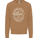 Scuba Diver the Ocean Is Calling Diving Mens Sweatshirt Jumper Caramel Latte