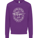 Scuba Diver the Ocean Is Calling Diving Mens Sweatshirt Jumper Purple