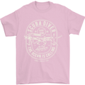 Scuba Diver the Ocean Is Calling Diving Mens T-Shirt Cotton Gildan Light Pink