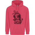 Scuba Diving Anchor Diver Sailing Sailor Childrens Kids Hoodie Heliconia