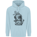 Scuba Diving Anchor Diver Sailing Sailor Childrens Kids Hoodie Light Blue