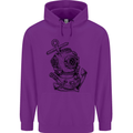Scuba Diving Anchor Diver Sailing Sailor Childrens Kids Hoodie Purple