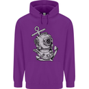 Scuba Diving Anchor Diver Sailing Sailor Childrens Kids Hoodie Purple