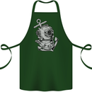 Scuba Diving Anchor Diver Sailing Sailor Cotton Apron 100% Organic Forest Green