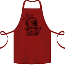 Scuba Diving Anchor Diver Sailing Sailor Cotton Apron 100% Organic Maroon