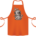 Scuba Diving Anchor Diver Sailing Sailor Cotton Apron 100% Organic Orange
