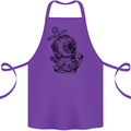 Scuba Diving Anchor Diver Sailing Sailor Cotton Apron 100% Organic Purple