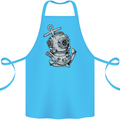 Scuba Diving Anchor Diver Sailing Sailor Cotton Apron 100% Organic Turquoise