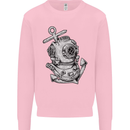 Scuba Diving Anchor Diver Sailing Sailor Kids Sweatshirt Jumper Light Pink