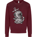 Scuba Diving Anchor Diver Sailing Sailor Kids Sweatshirt Jumper Maroon