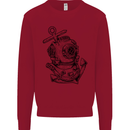 Scuba Diving Anchor Diver Sailing Sailor Kids Sweatshirt Jumper Red