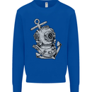 Scuba Diving Anchor Diver Sailing Sailor Kids Sweatshirt Jumper Royal Blue