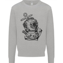 Scuba Diving Anchor Diver Sailing Sailor Kids Sweatshirt Jumper Sports Grey