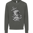Scuba Diving Anchor Diver Sailing Sailor Kids Sweatshirt Jumper Storm Grey