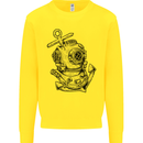 Scuba Diving Anchor Diver Sailing Sailor Kids Sweatshirt Jumper Yellow