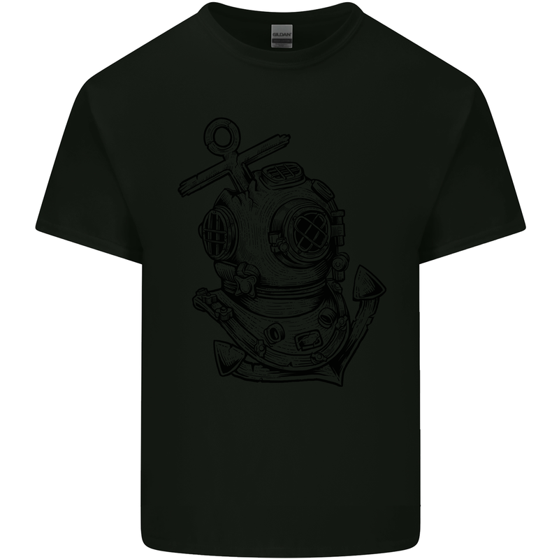 Scuba Diving Anchor Diver Sailing Sailor Kids T-Shirt Childrens Black