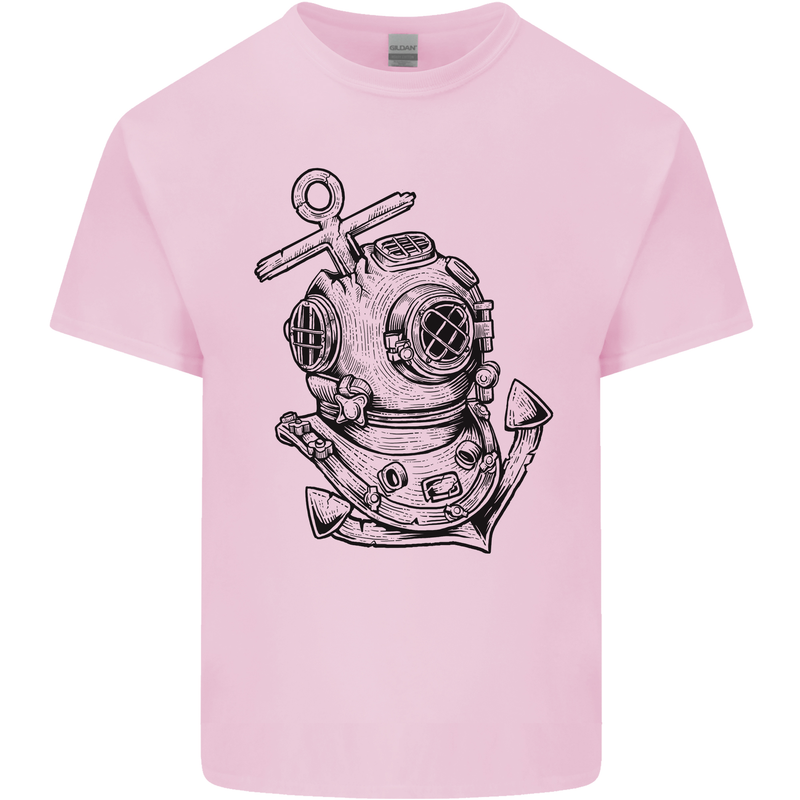 Scuba Diving Anchor Diver Sailing Sailor Kids T-Shirt Childrens Light Pink