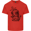 Scuba Diving Anchor Diver Sailing Sailor Kids T-Shirt Childrens Red