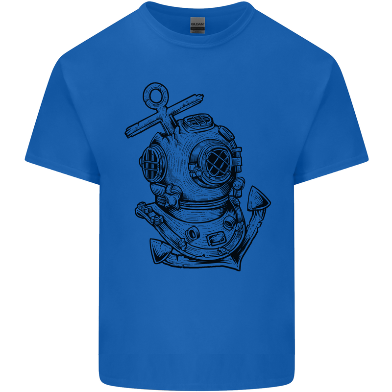 Scuba Diving Anchor Diver Sailing Sailor Kids T-Shirt Childrens Royal Blue