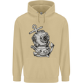 Scuba Diving Anchor Diver Sailing Sailor Mens 80% Cotton Hoodie Sand