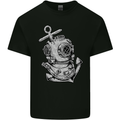 Scuba Diving Anchor Diver Sailing Sailor Mens Cotton T-Shirt Tee Top Black