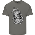 Scuba Diving Anchor Diver Sailing Sailor Mens Cotton T-Shirt Tee Top Charcoal