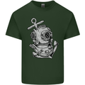 Scuba Diving Anchor Diver Sailing Sailor Mens Cotton T-Shirt Tee Top Forest Green