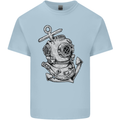 Scuba Diving Anchor Diver Sailing Sailor Mens Cotton T-Shirt Tee Top Light Blue
