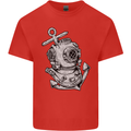 Scuba Diving Anchor Diver Sailing Sailor Mens Cotton T-Shirt Tee Top Red